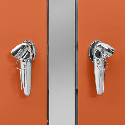 Abri pour deux poubelles 138x77,5x112,5 cm Inox