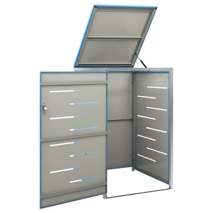 Abri pour poubelle 69x77,5x112,5 cm Inox