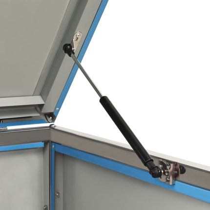 Abri pour poubelle 69x77,5x112,5 cm Inox