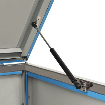 Abri pour trois poubelles 207x77,5x112,5 cm Inox