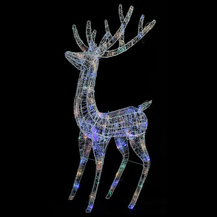 Renne de Noël XXL Acrylique 250 LED 180 cm Coloré
