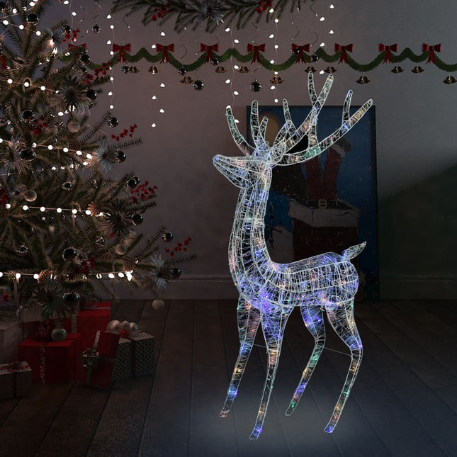Renne de Noël XXL Acrylique 250 LED 180 cm Coloré