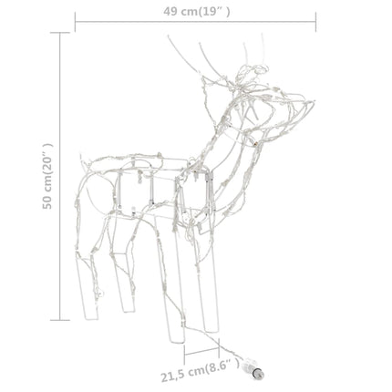 Cordon lumineux de Noël 3 pcs Rennes 229 LED