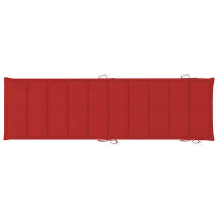 Chaises longues lot de 2 avec coussins Bois d'acacia solide