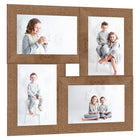 Collage de cadres photo pour photo de 4x(13x18 cm) Marron MDF