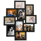 Collage de cadres photo pour photo de 10x(10x15 cm) Noir MDF