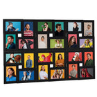 Collage de cadres photo pour photo de 24x(10x15 cm) Noir MDF