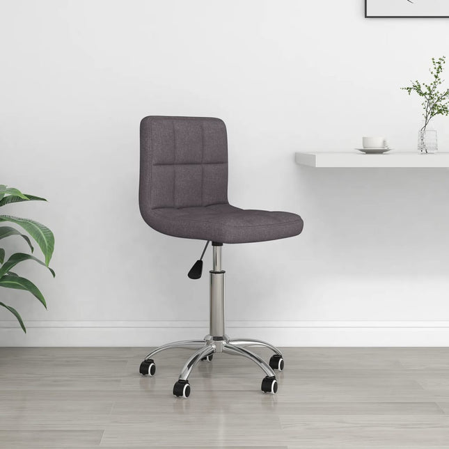 Chaise pivotante de bureau Taupe Tissu