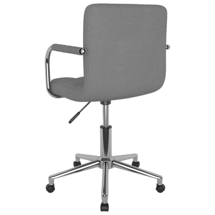 Chaise pivotante de bureau Gris clair Tissu
