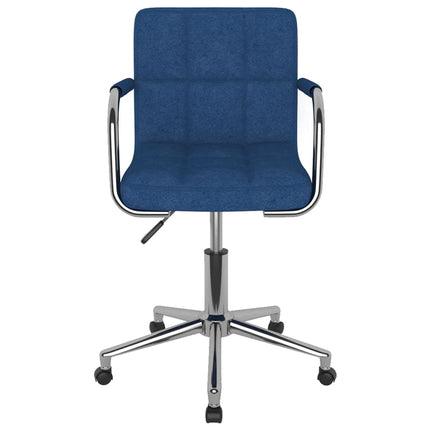 Chaise pivotante de bureau Bleu Tissu