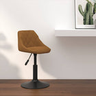 Tabouret De Bar Velours Marron 1