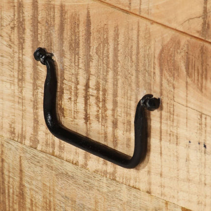 Coffre de rangement Bois massif de manguier brut