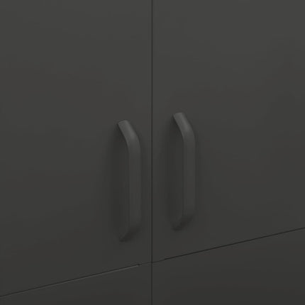 Garde-robe Anthracite 90x50x180 cm Acier