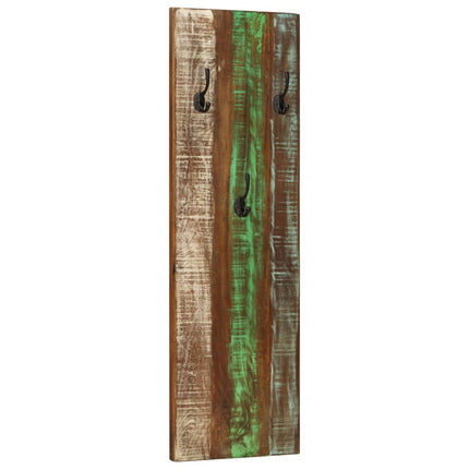 Porte-manteau mural 2pcs 36x3x110cm Bois massif de récupération