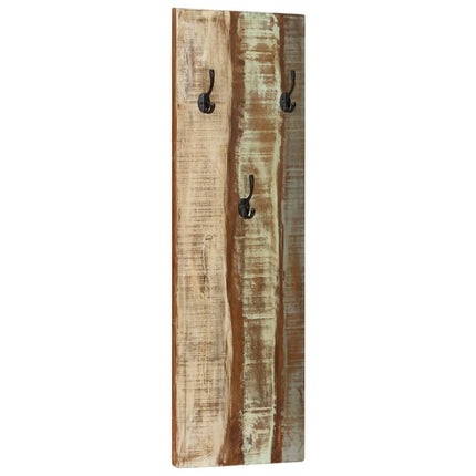 Porte-manteau mural 2pcs 36x3x110cm Bois massif de récupération