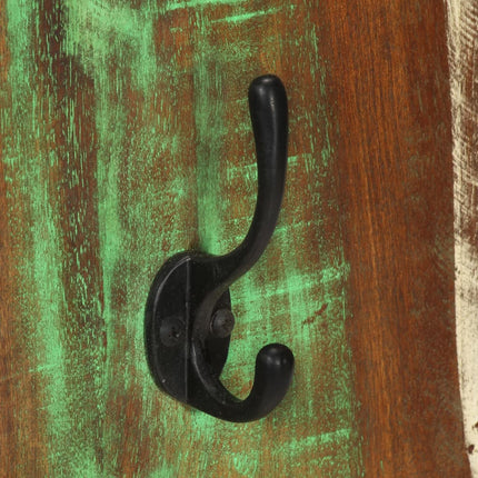 Porte-manteau mural 2pcs 36x3x110cm Bois massif de récupération