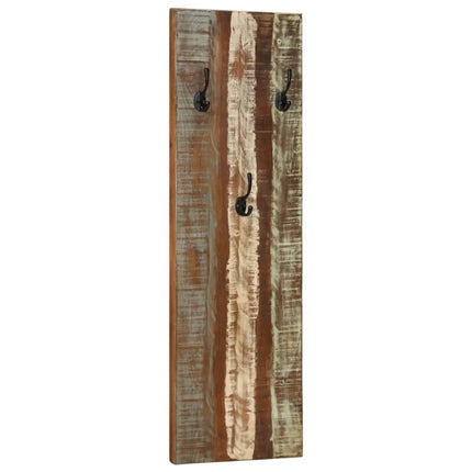 Porte-manteau mural 2pcs 36x3x110cm Bois massif de récupération