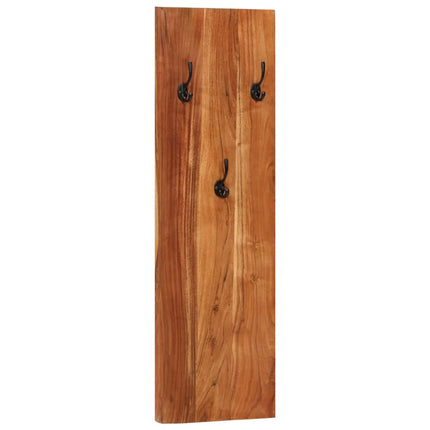 Porte-manteaux muraux 2 pcs 36x3x110 cm Bois d'acacia massif