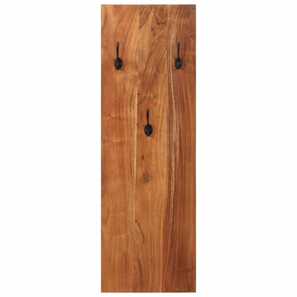Porte-manteaux muraux 2 pcs 36x3x110 cm Bois d'acacia massif