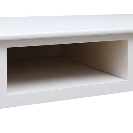 Buffet Blanc 108x45x76 cm Bois de Paulownia massif