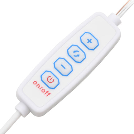 Coiffeuse À Led Avec Armoire Bois D'ingénierie Blanc 1