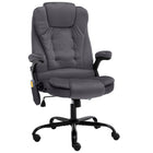 Chaise de bureau de massage Gris foncé Velours
