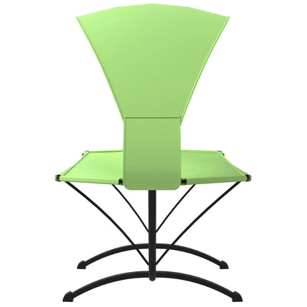 Lit de repos d'extérieur avec auvent Vert Acier et tissu Oxford