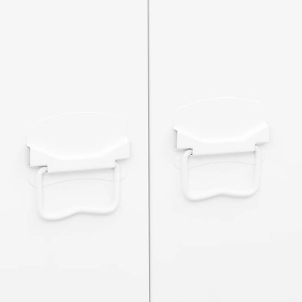 Garde-robe Blanc 90x50x180 cm Métal