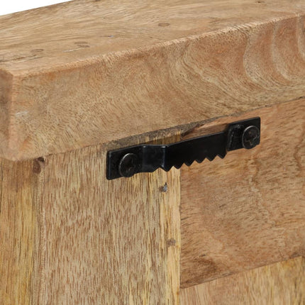 Porte-manteaux 2 pcs Bois massif de manguier 38x100 cm