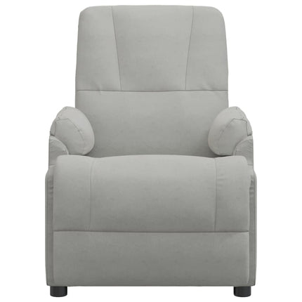 Fauteuil inclinable Gris clair Similicuir daim