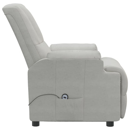 Fauteuil inclinable Gris clair Similicuir daim