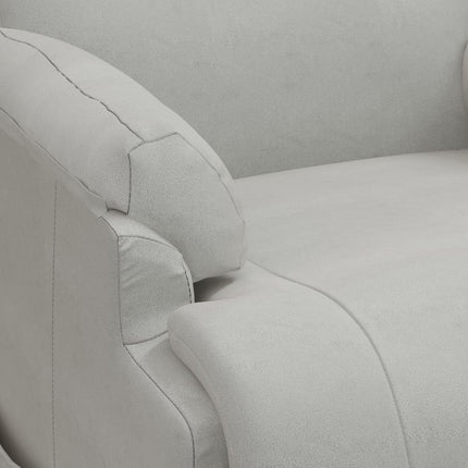 Fauteuil inclinable Gris clair Similicuir daim