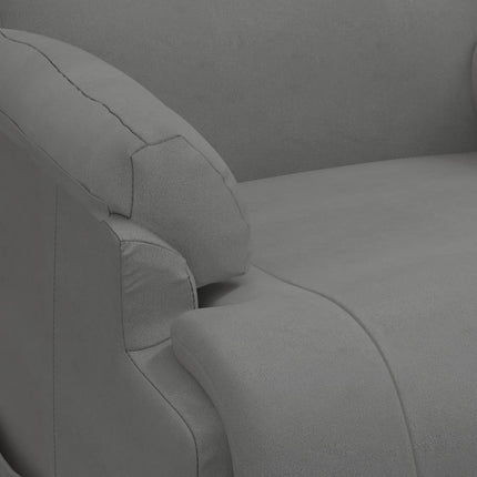 Fauteuil inclinable Gris foncé Similicuir daim