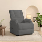 Fauteuil inclinable Gris foncé Similicuir daim