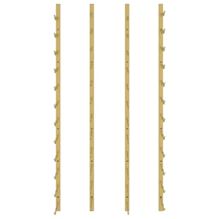 Casier à vin mural pour 24 bouteilles 2 pcs Doré Fer