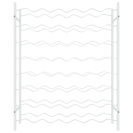 Casier à bouteilles pour 48 bouteilles Blanc Métal