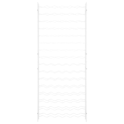 Casier à bouteilles pour 96 bouteilles Blanc Métal