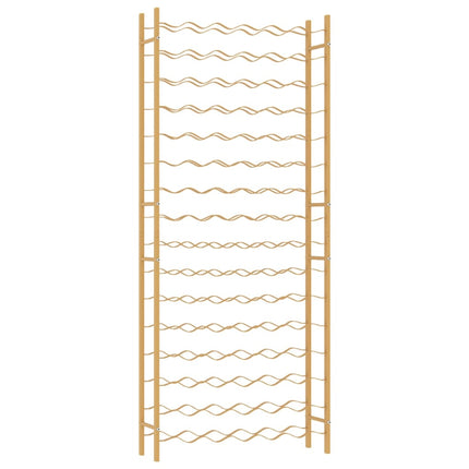 Casier à bouteilles pour 96 bouteilles Doré Métal