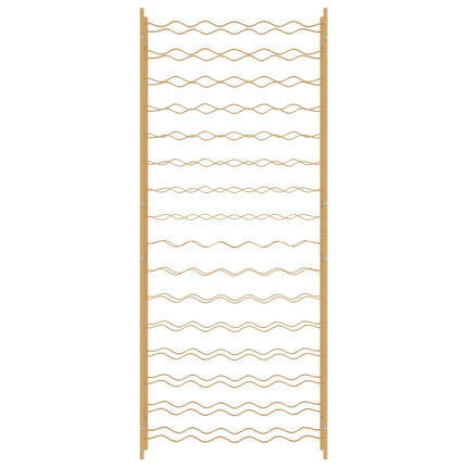 Casier à bouteilles pour 96 bouteilles Doré Métal