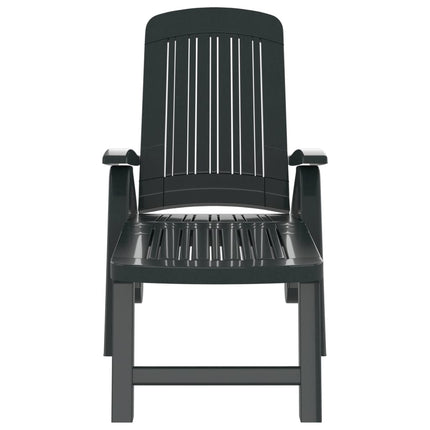 Chaise longue pliable polypropylène vert