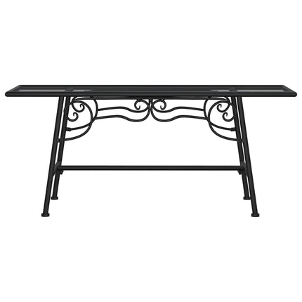 Banc tour d'arbre 110 cm Noir Acier