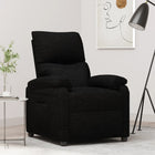Fauteuil inclinable Noir Tissu