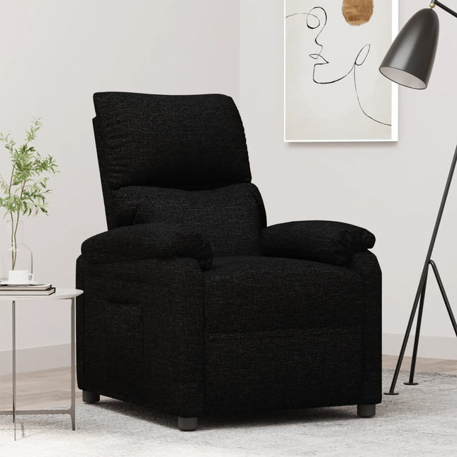 Fauteuil inclinable Noir Tissu