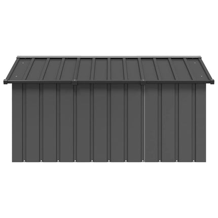 Niche pour chien Anthracite 116,5x153x81,5 cm Acier galvanisé