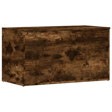Coffre De Rangement Bois D'ingénierie Chêne fumé 1 84 x 42 x 46 cm