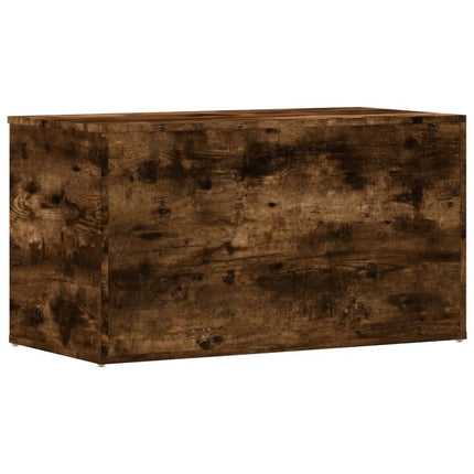 Coffre De Rangement Bois D'ingénierie Chêne fumé 1 84 x 42 x 46 cm