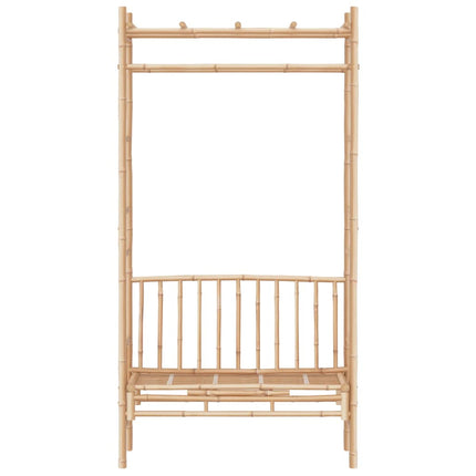 Banc de jardin avec pergola 116 cm Bambou