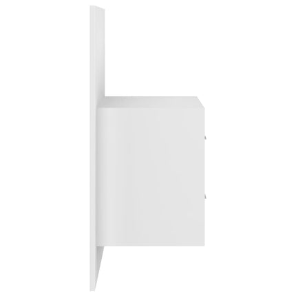 Tables de chevet murales 2 pcs Blanc