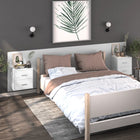 Tables de chevet murales 2 pcs Blanc