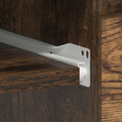 Bureau Chêne fumé 90x45x76 cm Bois d'ingénierie